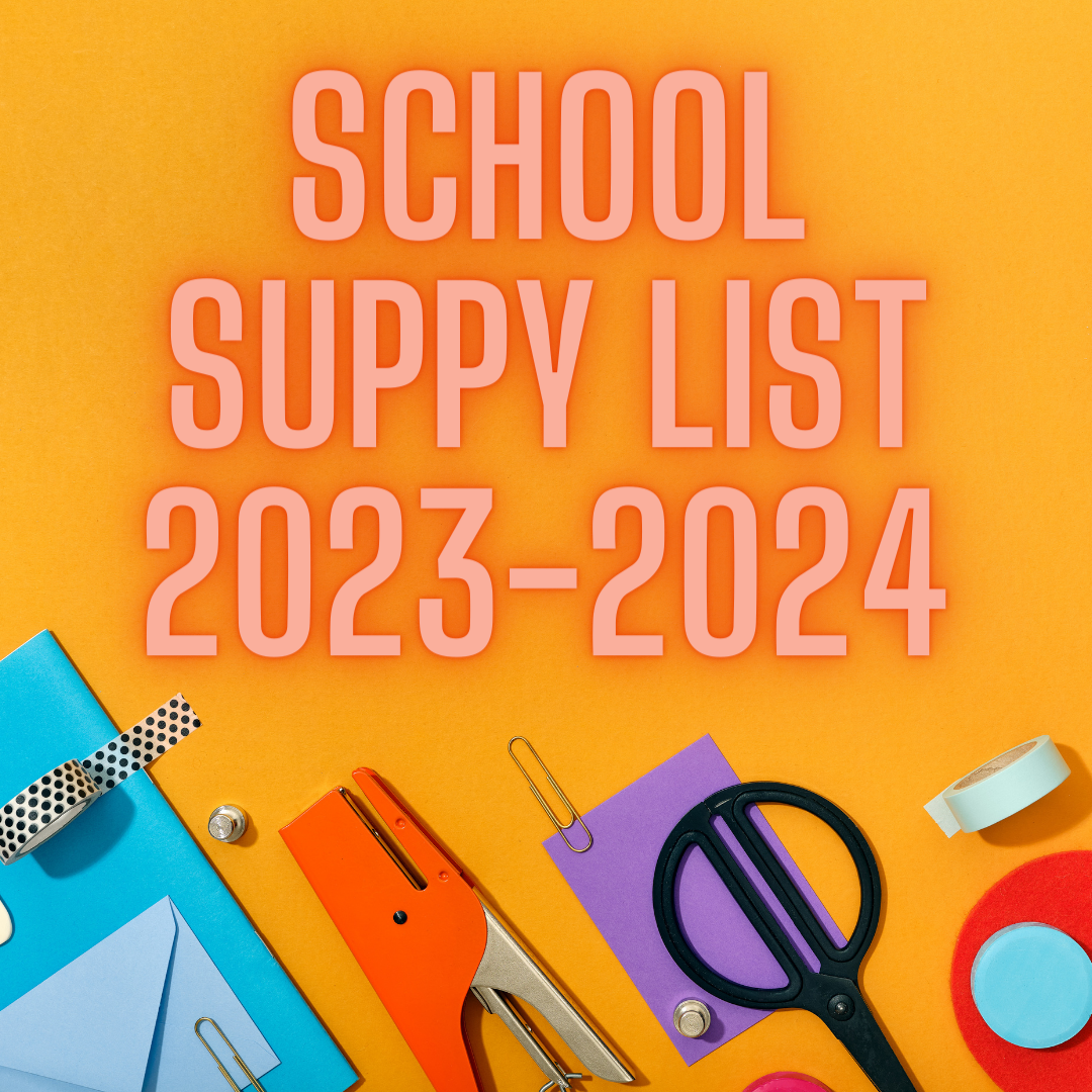  2023-2024 School Supply List